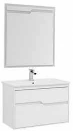Aquanet Мебель для ванной Модена 75 белая – фотография-1