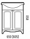 Corozo Мебель для ванной Классика 65 угловая – фотография-8