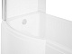 Besco Акриловая ванна Inspiro 150x70 L со шторкой – фотография-10
