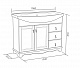 Bas Мебель для ванной Варна 105 белый, глухие дверцы, 3 ящика, зеркало – фотография-9