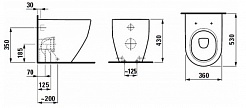 Laufen Унитаз приставной Pro 8.2295.2.000.000.1 – фотография-5