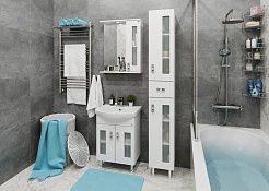 Onika Мебель для ванной Кристалл 55.18 (Балтика) R белая – фотография-3
