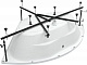 Aquanet Акриловая ванна Vista 150x150 – фотография-19