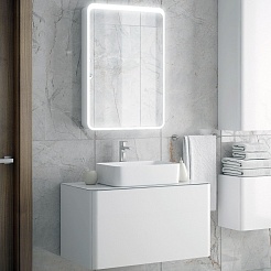 Corozo Мебель для ванной Рино 90 Z2 подвесная белая – фотография-1