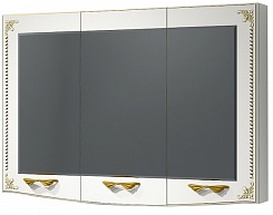 Какса-а Мебель для ванной Классик-Д 105 белый/золото – фотография-5