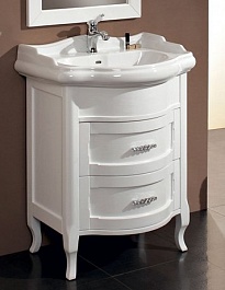 Cezares Мебель для ванной LAURA 70 Bianco Laccato Lucido, раковина Kerasan – фотография-3