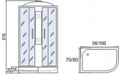 Мономах Душевая кабина 90x70 90/70/24 МЗ R – фотография-6