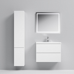 Am.Pm Мебель для ванной Gem 75 белый глянецевый с 2 ящиками – фотография-3