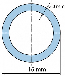 Hydrosta Труба мет/пласт Дн 16 х 2,0 мм (евростандарт) – фотография-4