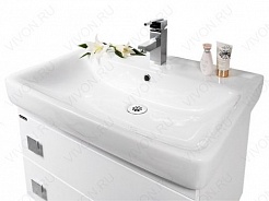 Водолей Мебель для ванной Квадро 70 белая – фотография-2