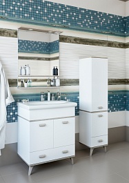 Sanflor Мебель для ванной Бруно 70 белый, орегон – фотография-6