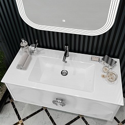 Opadiris Мебель для ванной Ибица 120 подвесная белая/хром – фотография-6
