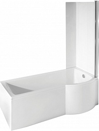 Besco Акриловая ванна Inspiro 150x70 P со шторкой – фотография-3