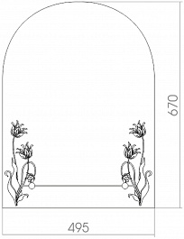 Mixline Зеркало Шарм Букет 49.5 – фотография-2