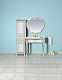 Misty Мебель для ванной Tiffany 100 белая, сусальное золото – фотография-6