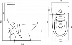 Santek Унитаз-компакт Лига 1WH302141 – фотография-3