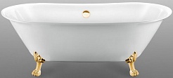 Фэма Акриловая ванна "Ottavia", ножки золото, покрытие хром, золото или бронза – фотография-1