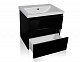 Style Line Мебель для ванной Даймонд 70 Люкс черная, PLUS подвесная – фотография-23