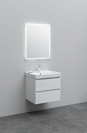 Aquanet Мебель для ванной Вега 60 подвесная белая глянцевая – фотография-2