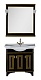 Aquanet Мебель для ванной Валенса 90 черный краколет/золото (180242) – картинка-10