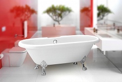BelBagno Акриловая ванна BB21-CRM, ножки BB-LEG-LION-CRM – фотография-7