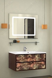 Акватон Мебель для ванной "Римини 100" янтарь – фотография-1