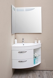 De Aqua Мебель для ванной Трио Люкс 90 L, зеркало Трио Люкс – фотография-9