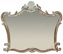 Misty Зеркало Misty Bianco 100 коричневое/серебряная патина – фотография-1