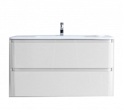 BelBagno Мебель для ванной ENERGIA 1000 Bianco Lucido, подсветка – фотография-3