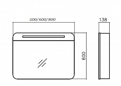 BelBagno Мебель для ванной ENERGIA 800 Tortora Lucido – фотография-3