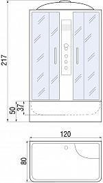 River Душевая кабина SENA 120/80/50 МТ – фотография-5