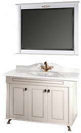 Водолей Мебель для ванной "Анжелика 120" F-2 белая – фотография-1