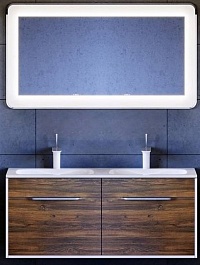 Aqwella Мебель для ванной Malaga 120 крафт темный – фотография-1