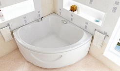 BellSan Акриловая ванна Тера 150x150 с гидромассажем – фотография-3