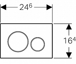 Geberit Кнопка смыва Sigma 20 115.889.SN.1 сталь, антивандальная – фотография-2