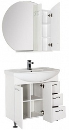 Aquanet Мебель для ванной "Моника 85" белый – фотография-3
