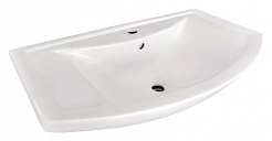 Misty Мебель для ванной Престиж 80 L белая/серебряная патина – фотография-3