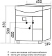 Mixline Тумба с раковиной Боско 65 белая/венге – картинка-23