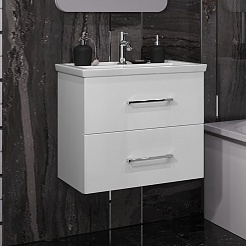 Opadiris Мебель для ванной Арабеско 60 с зеркалом подвесная белая – фотография-4
