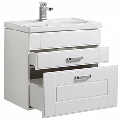 Aquanet Мебель для ванной Рондо 60 белый антик (2 ящика) – фотография-10