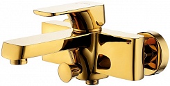 D&K Смеситель "Berlin Touro DA1433203" золото для ванны – фотография-1