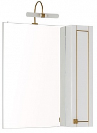 Aquanet Мебель для ванной "Честер 75" белый/золото – фотография-9