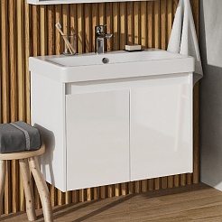 Акватон Мебель для ванной Сканди Doors 70 белая – фотография-5