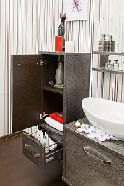 Sanflor Мебель для ванной Румба 60 венге, патина серебро – фотография-4