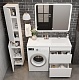 Onika Мебель для ванной Милтон 120 R под стиральную машину белая – фотография-17