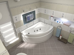 Bas Акриловая ванна Вектра 150x90 R с гидромассажем – фотография-3
