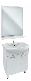 Bas Мебель для ванной Адажио 60 Балтика с зеркалом – фотография-1