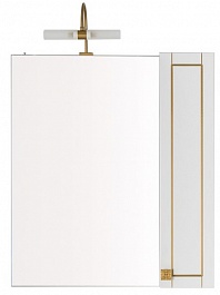 Aquanet Мебель для ванной "Честер 75" белый/золото – фотография-6