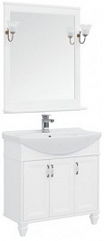 Aquanet Комплект мебели Валенса NEW 85 белый – фотография-1