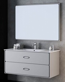  Мебель для ванной Монтэ 90 светло-серый – фотография-1